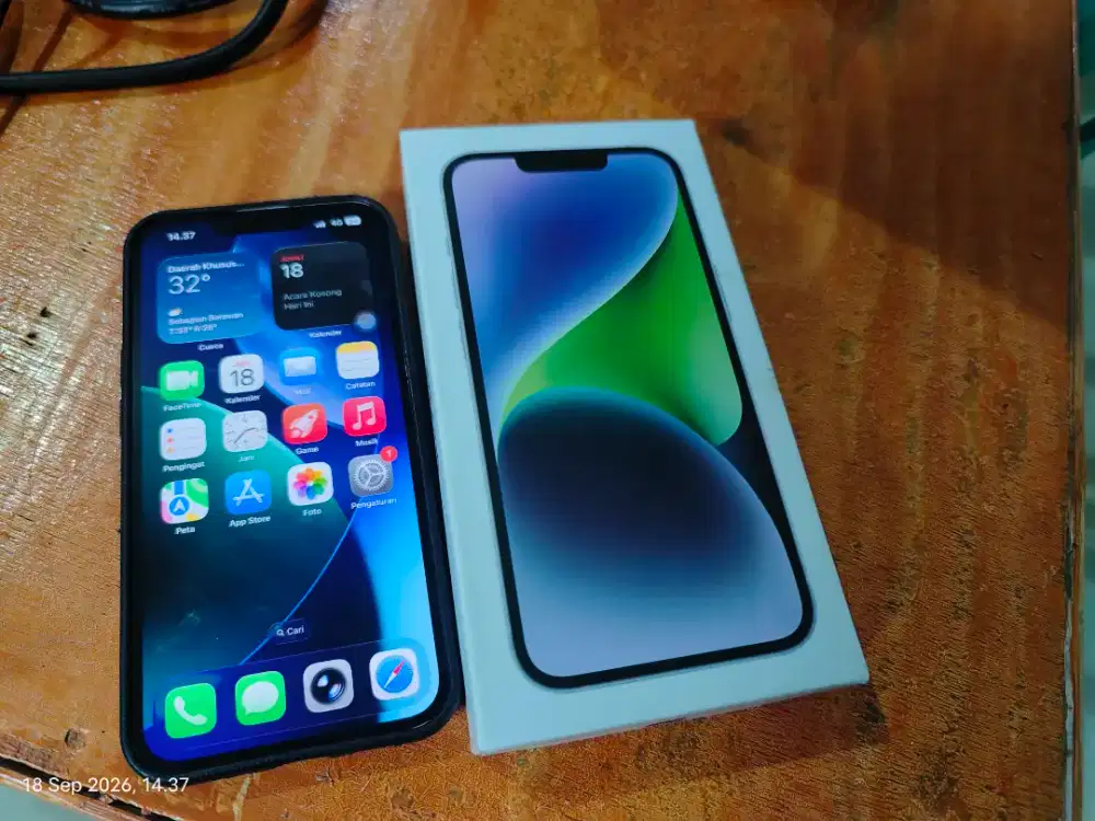 Iphone 14 128 rsim tanam bisa tt