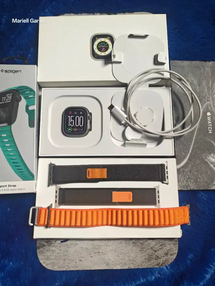 Apple Watch iWatch Ultra 1 Titanium 49mm Second Fullset Original Bonus