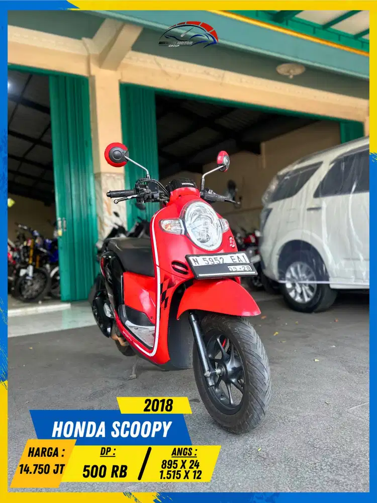 HONDA SCOOPY 2018 MURAH POLL BOSSKU HIKMAH MOTOR KEPUH MALANG