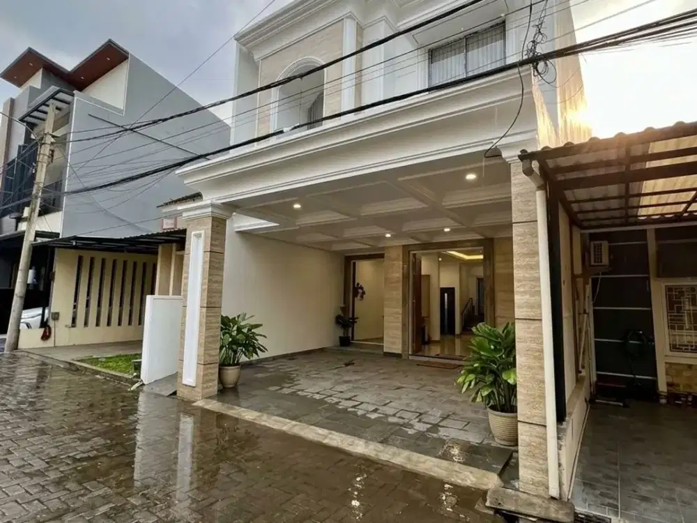 RUMAH BARU 2 LANTAI TAHAP FINISHING DALAM CLUSTER ONE GATE  160F