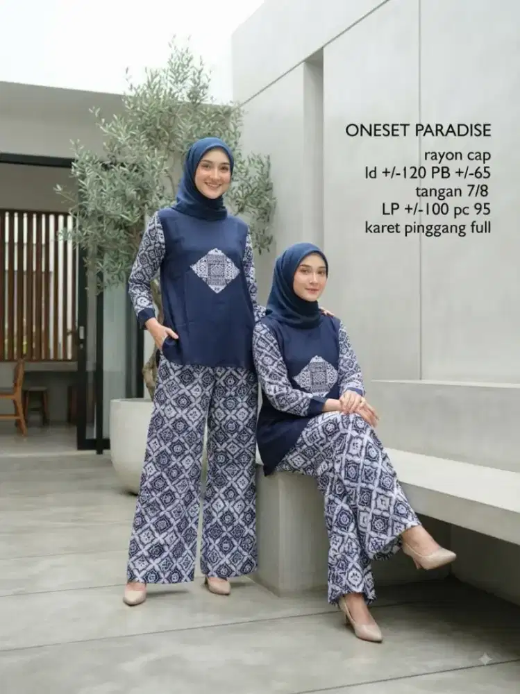 Setelan batik kekinian