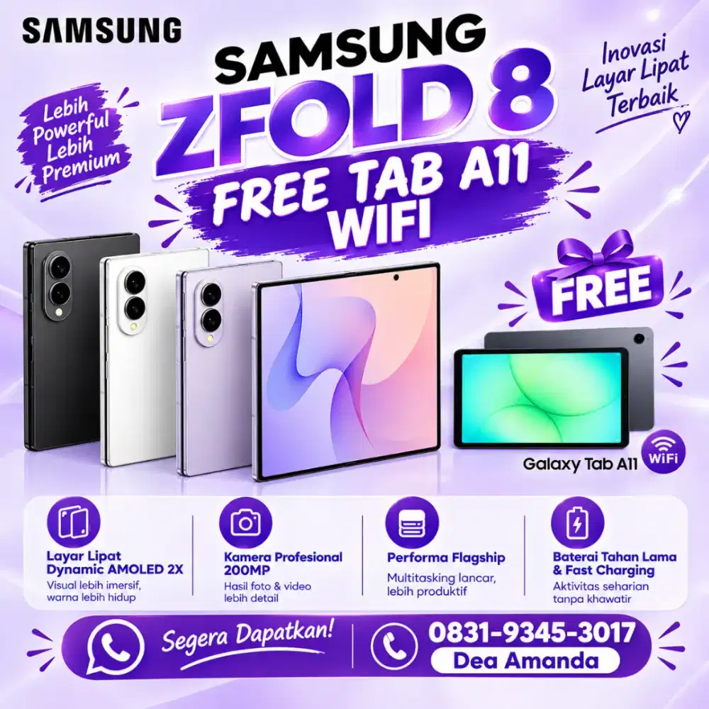 SAMSUNG GALAXY ZFOLD 8  FREE TAB!!