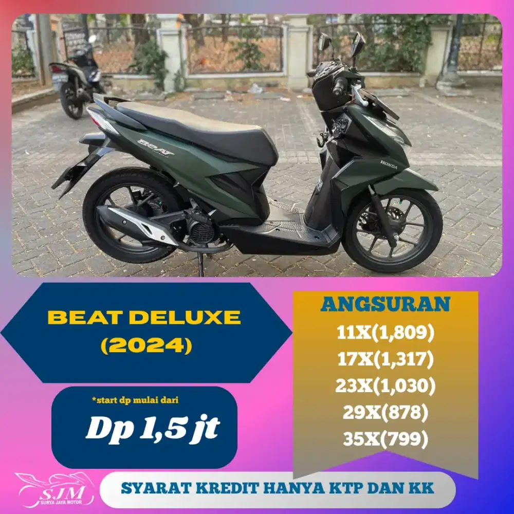 HONDA BEAT DELUXE 2024 CASH & KREDIT