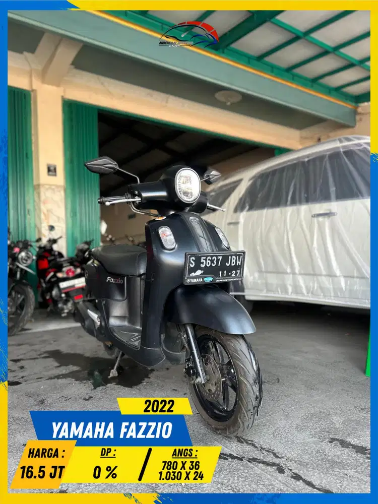 YAMAHA FAZZIO 2022 PLAT S BEKAS RASA BARU HIKMAH MOTOR KEPUH MALANG