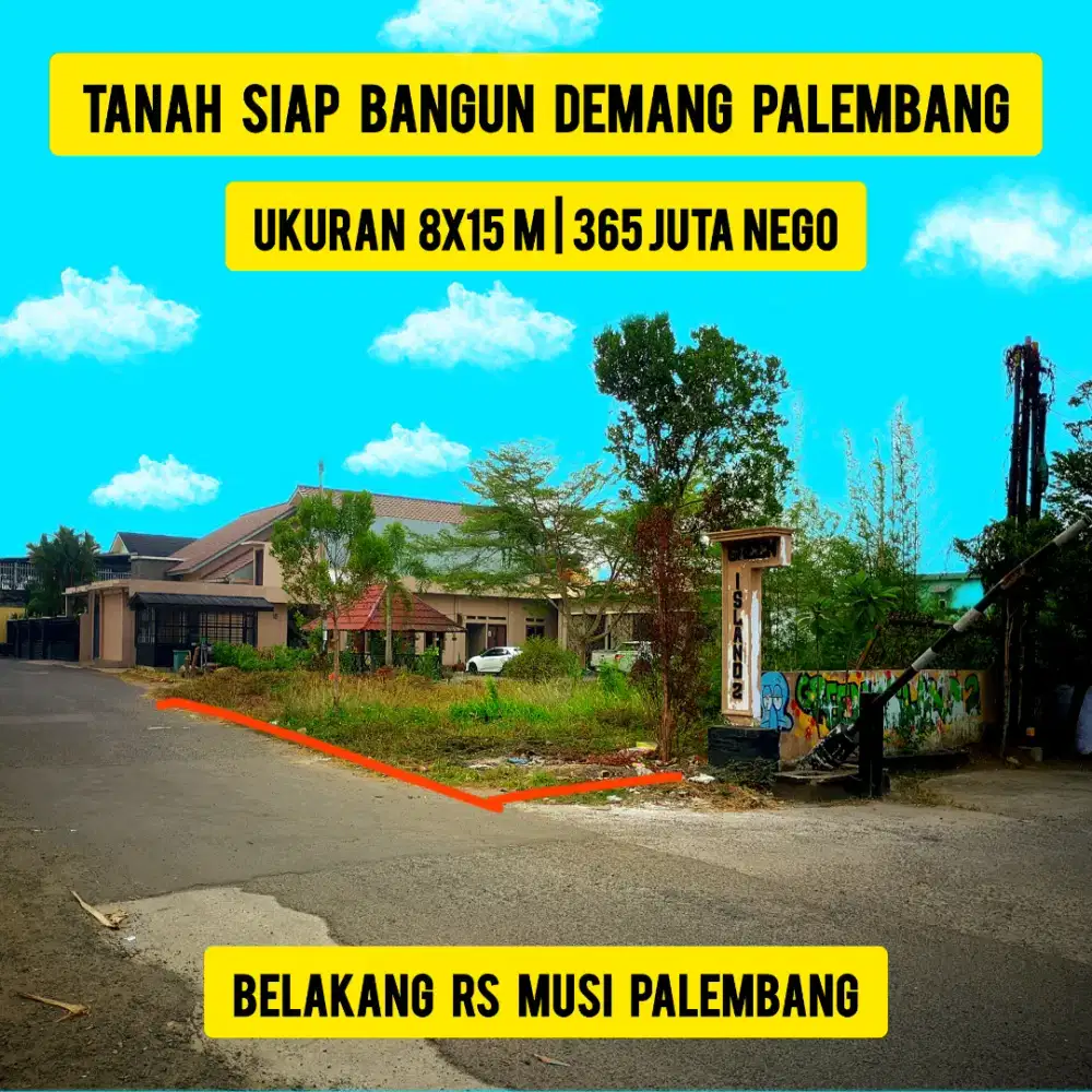 Tanah Belakang RS Musi Demang Palembang