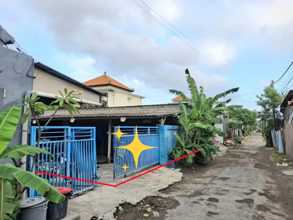 DIJUAL TANAH + GARASI STRATEGIS DI GUNUNG SOPUTAN, DENPASAR BARAT, BALI