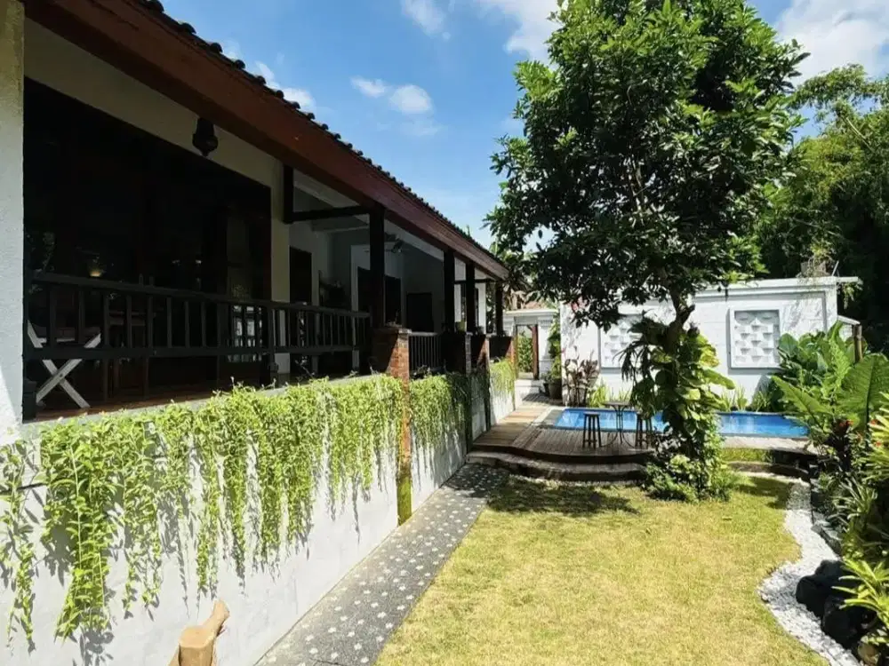 DIJUAL VILLA MEWAH DENGAN VIEW JUNGLE & SUNGAI DI BATUBULAN, GIANYAR BALI