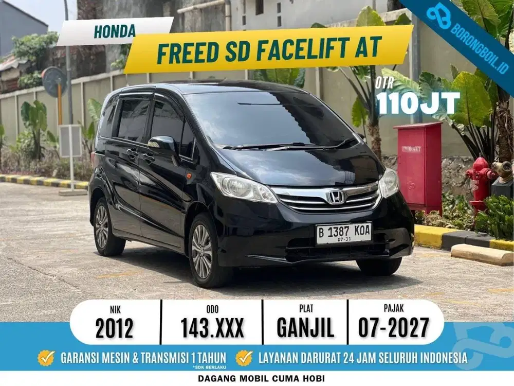 TERMURAH Honda Freed SD Facelift 2012 AT Hitam