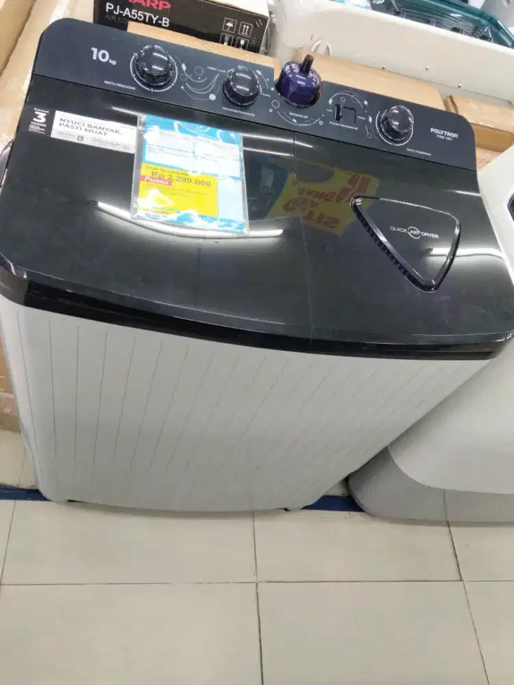 MESIN CUCI DUA TABUNG POLYTRON BISA CICILAN PAKAI HOMECREDIT