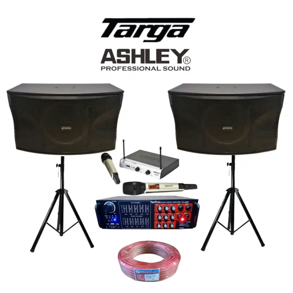 Paket karaoke targa 10 inch dan amplifier karaoke bluetooth