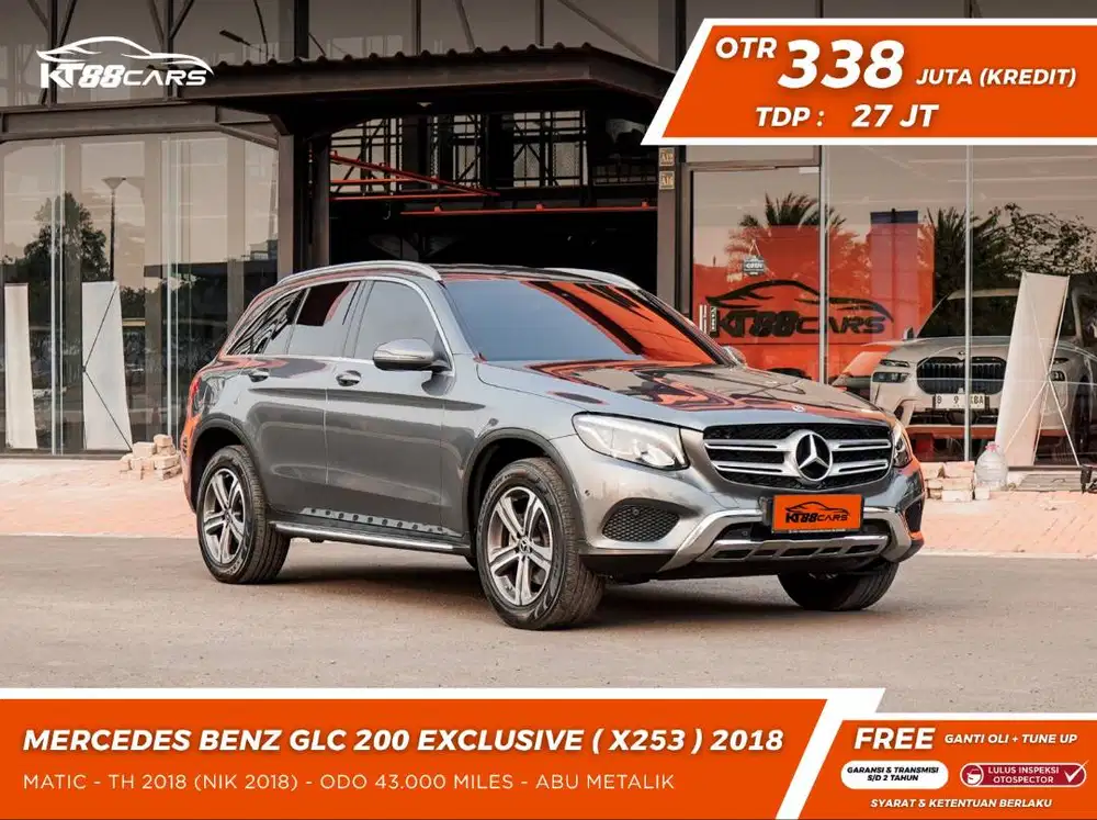 Mercedes Benz GLC200 Exclusive X253 2018 abu matic