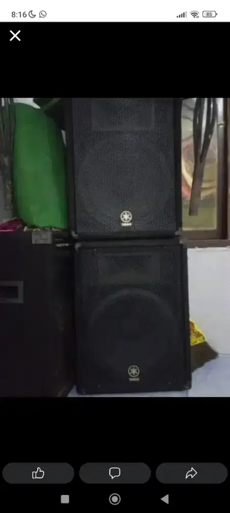 Sound sistem Yamaha 15inc , mixer soundquenn dan mic