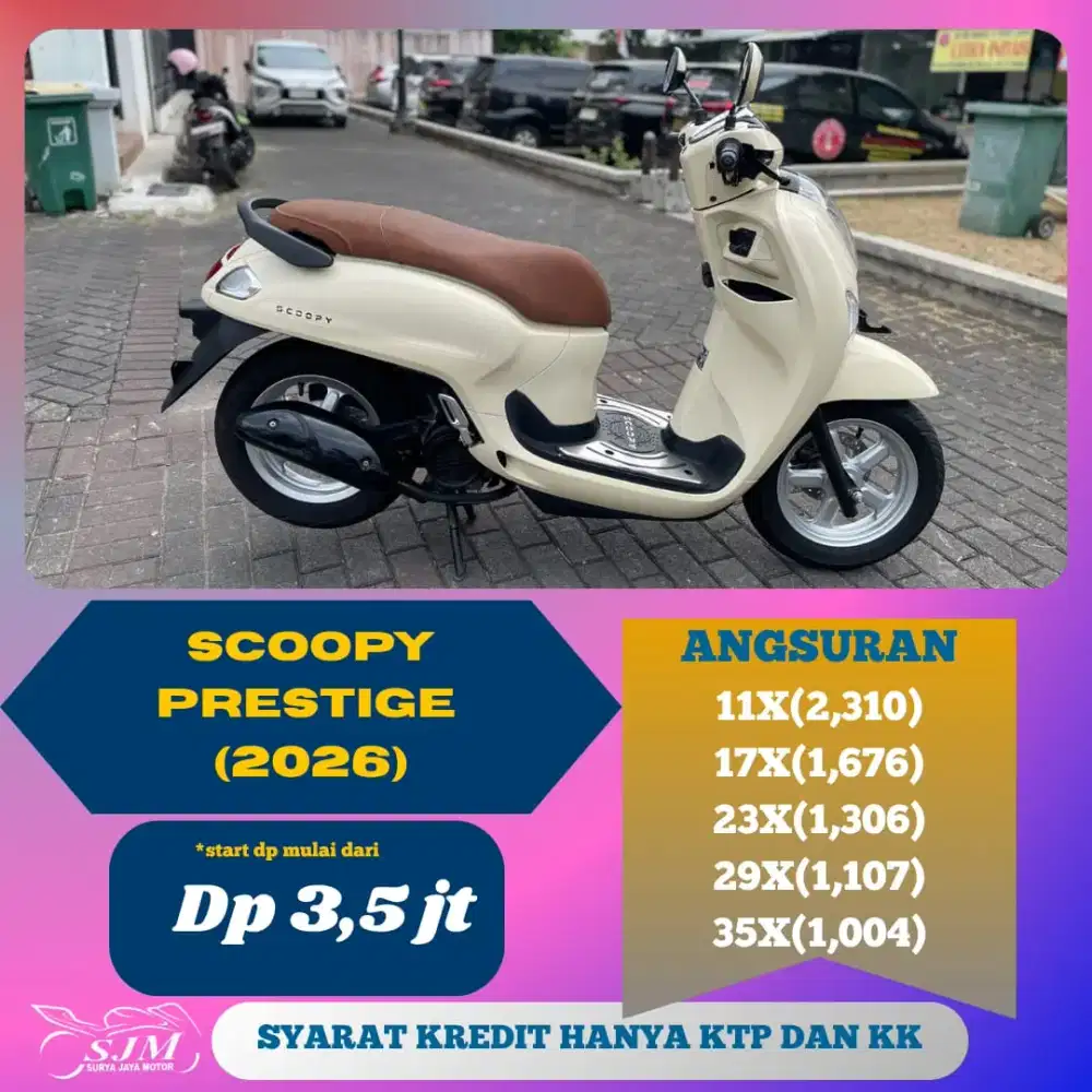 HONDA SCOOPY PRESTIGE 2026 CASH & KREDIT