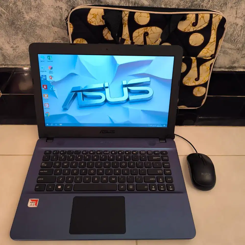 Laptop ASUS X441BA - RAM 8GB DDR4 / AMD A4 gen.9 / Lengkap Siap Pakai