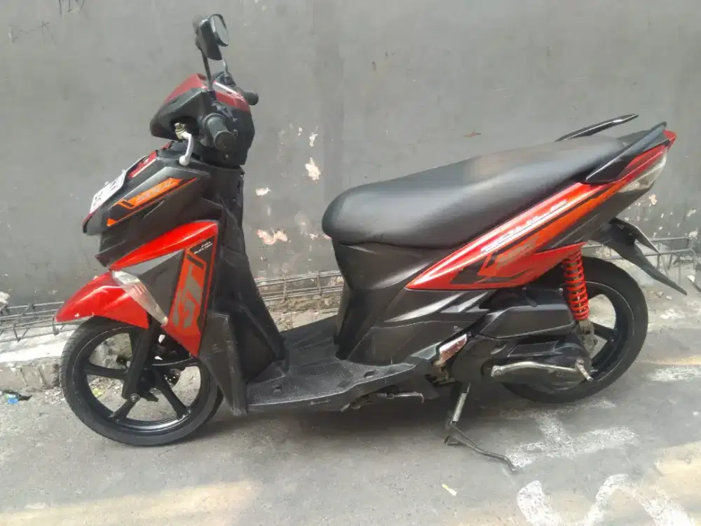 YAMAHA SOUL GT 125 THN 2017 MERAH MESIN CVT HALUS SURAT LENGKAP