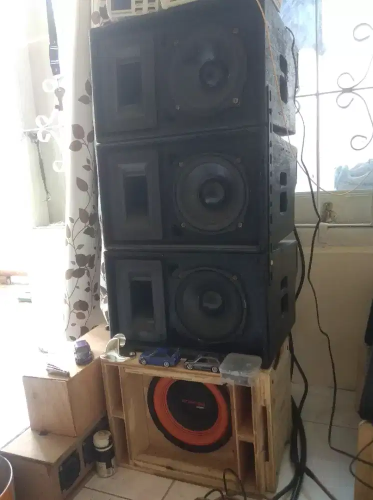 SPIKER RAKITAN ZK-TB21 2.1 Channel 50Wx2 + 100W Subwoofer+PSU 24V 200W