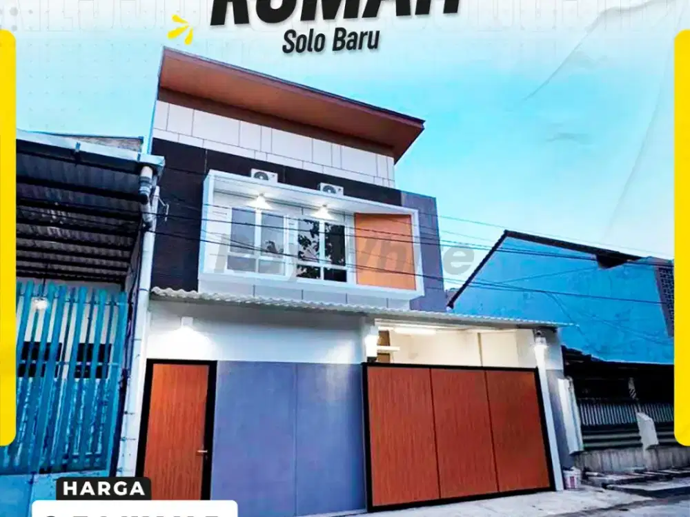 Rumah 3kamar Siap huni Mobil Simpangan di grogol Solo baru Sukoharjo