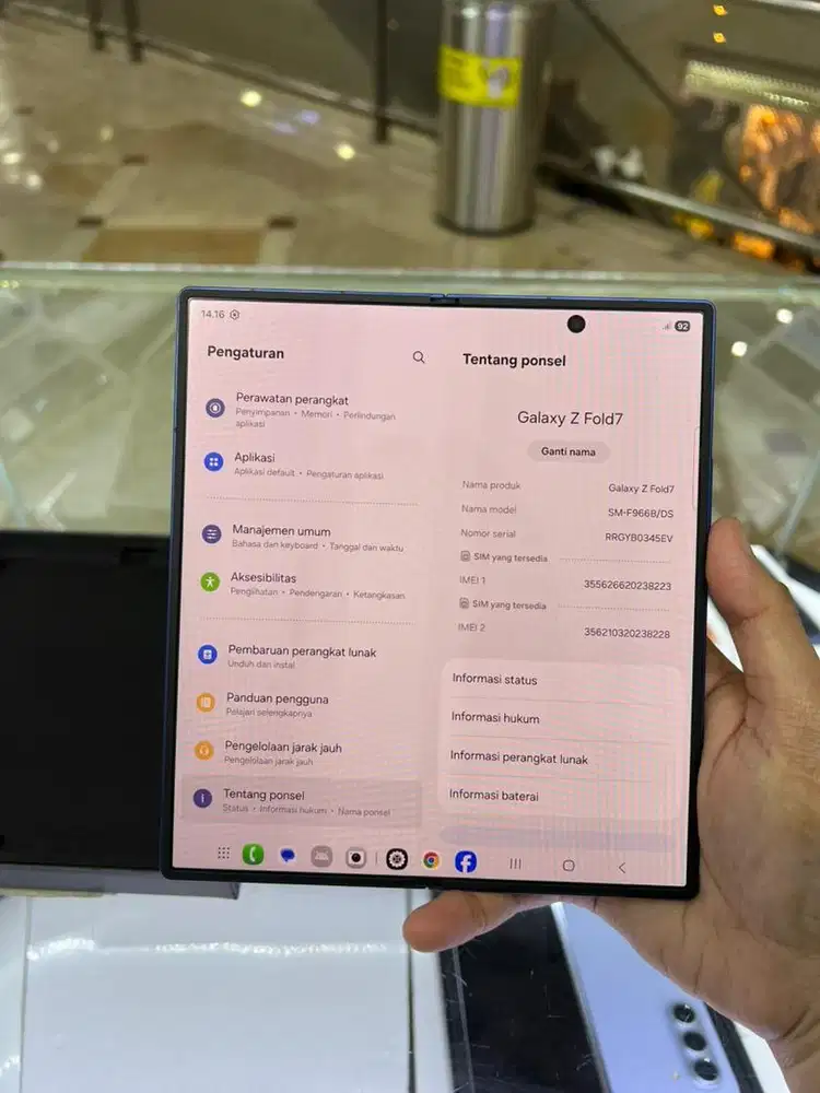 Samsung Z Fold 7 256Gb Blue Second Sein