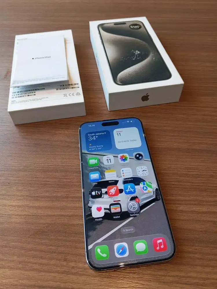 iPhone 15 Pro Max 256GB Garansi Resmi iBox Battery  70%