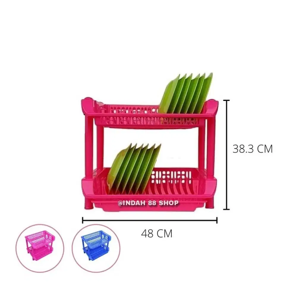 Rak Piring Plastik 2 Susun