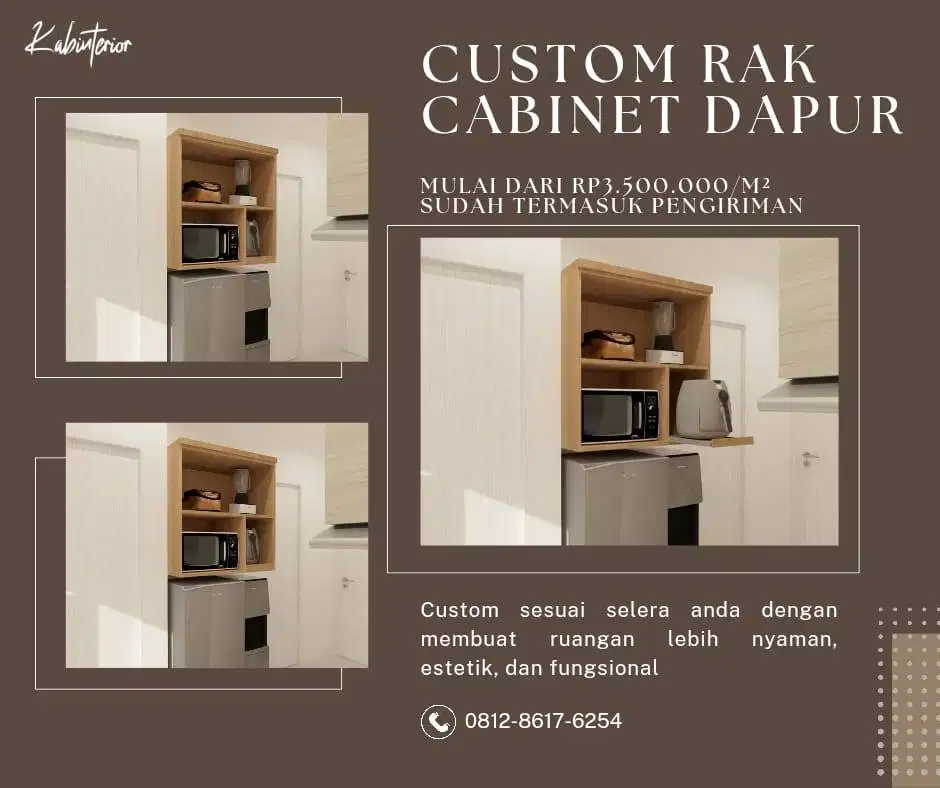 Custom Rak Kitchen Cabinet Minimalist Finishing HPL