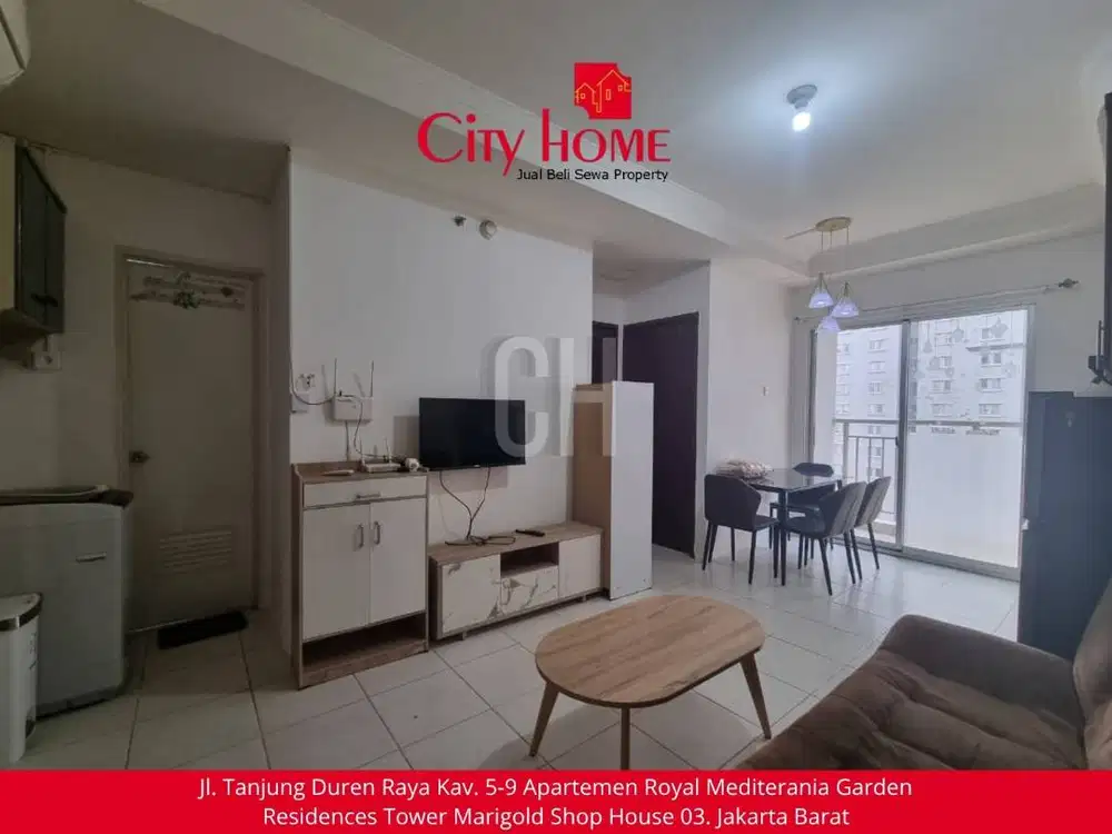 Apartemen Furnished Luas 42m2, 2 bedroom Siap Huni, Tanjung Duren