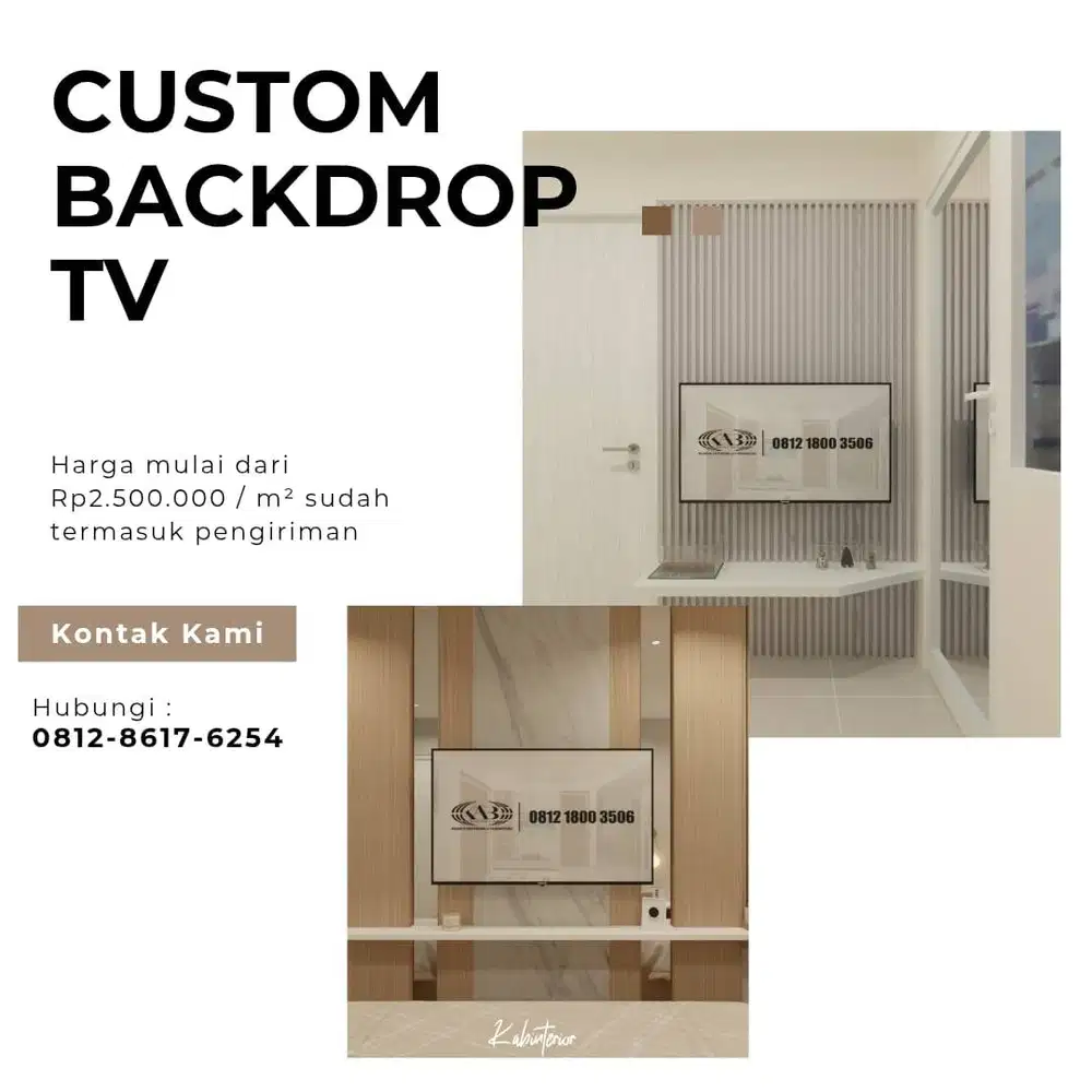 Custom Backdrop TV Minimalist