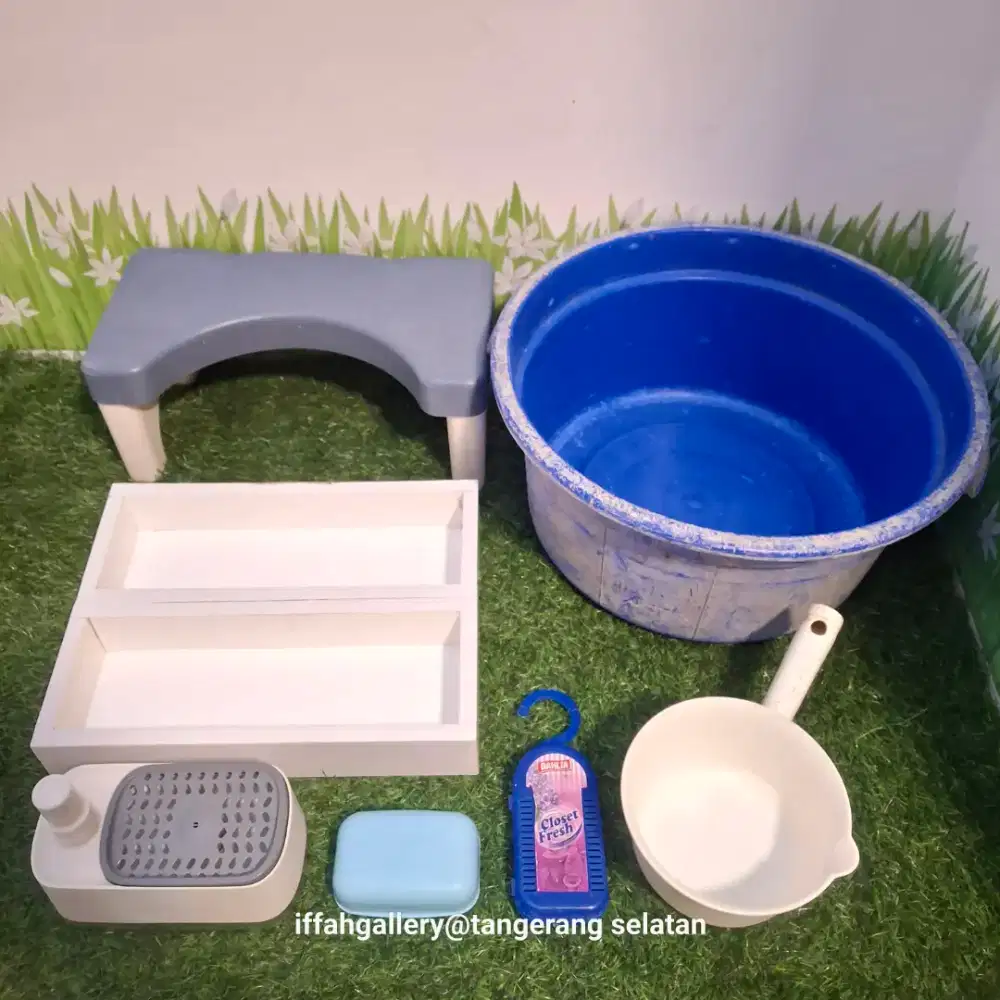 Paket Perabot Biru Mix Bersih Normal Siap Pakai