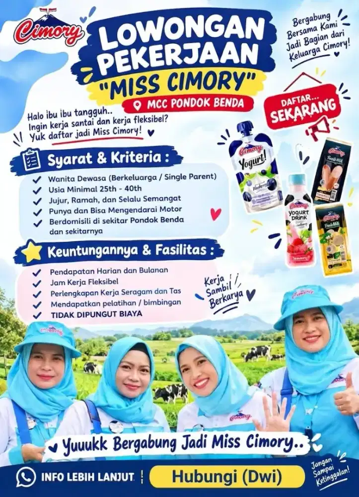 LOWONGAN KERJA MISS CIMORY