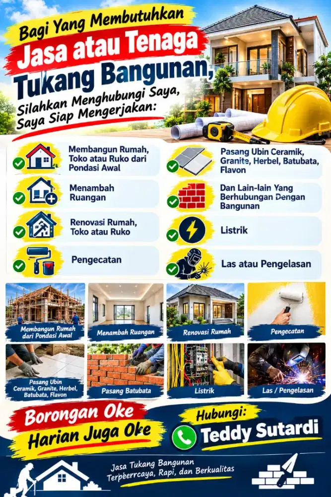 Jasa atau Tenaga Tukang Bangunan