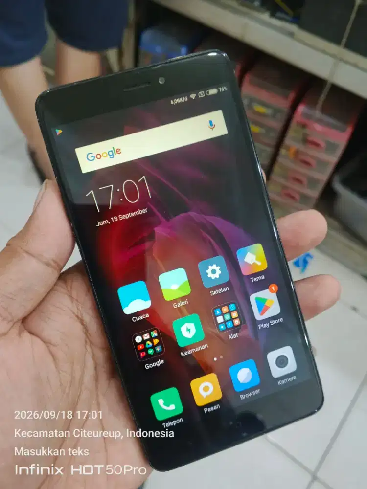 Redmi not 4 snap ram 3/32gb hp aja batangan