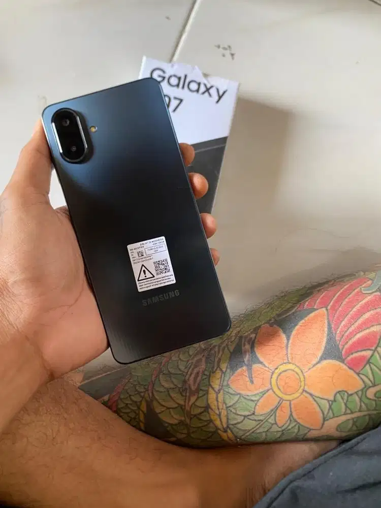samsung a07 4/128gb , mulus like new , fullset ory , segel, garansi o
