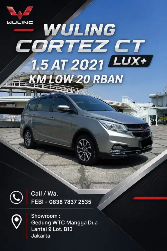 KM LOW 20 RBAN Wuling Cortez CT Lux+ Plus 1.5 Turbo AT Matic 2021