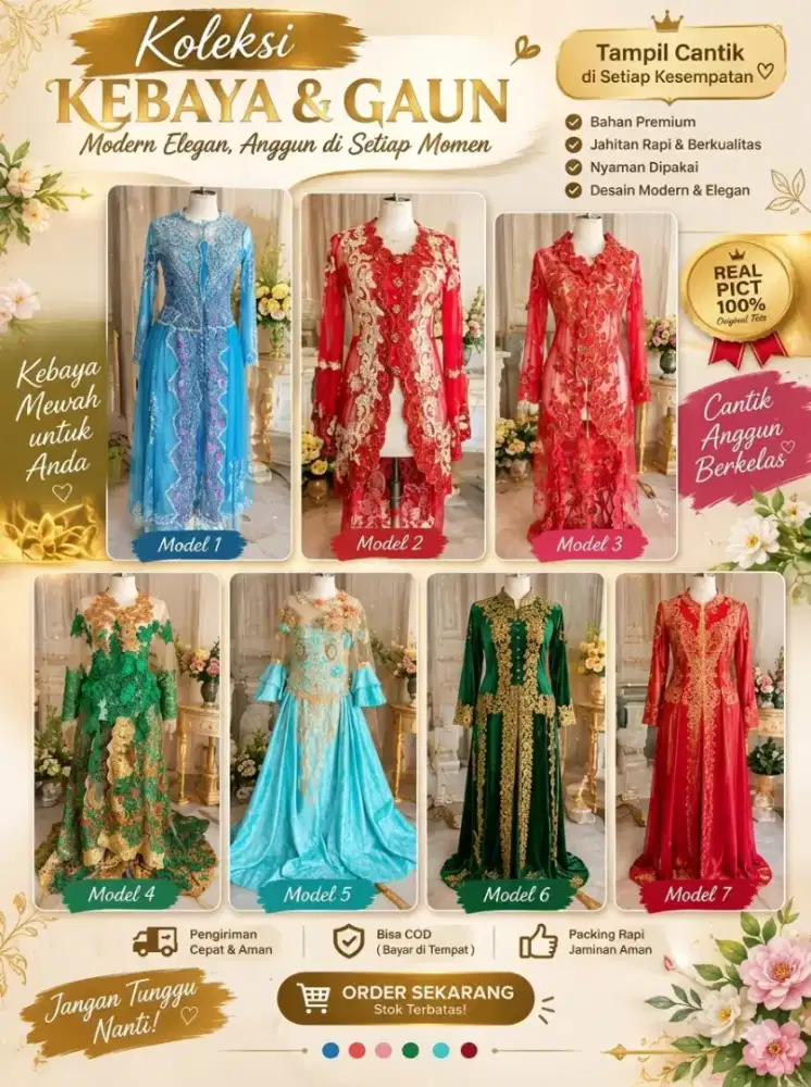 Kebaya Pengantin Preloved - Kondisi Sangat Bagus Ringan Nego