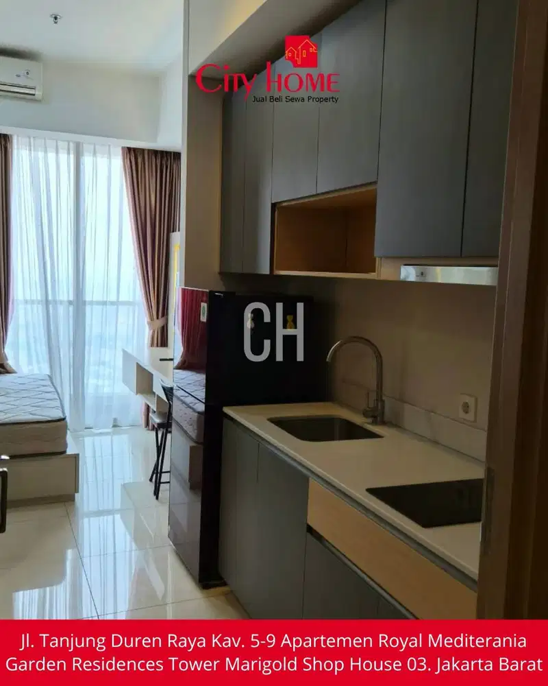 Disewakan Apartemen Studio Furnished di Taman Anggrek Residences