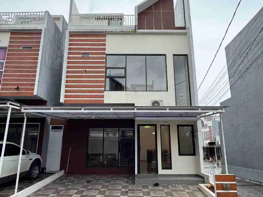 Dijual rumah dua lantai semi furnish Cimuning mustika jaya bekasi timur