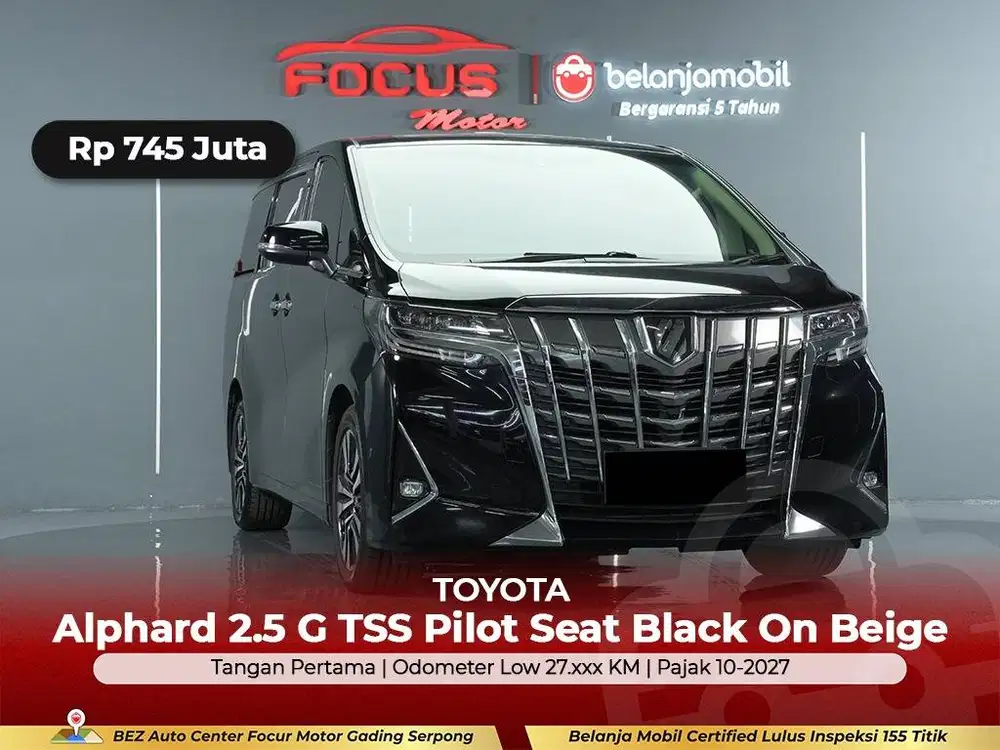[ GARANSI 5THN LOW KM ] Toyota Alphard 2.5 G TSS 2022/2023/2024