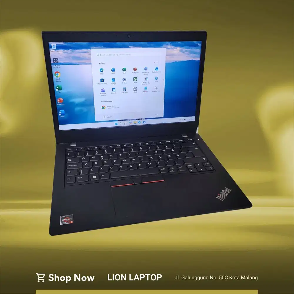 Gaming/Editing AMD Ryzen 5 PRO 8/256 MULUS Lenovo Thinkpad L14 Gen 1 [