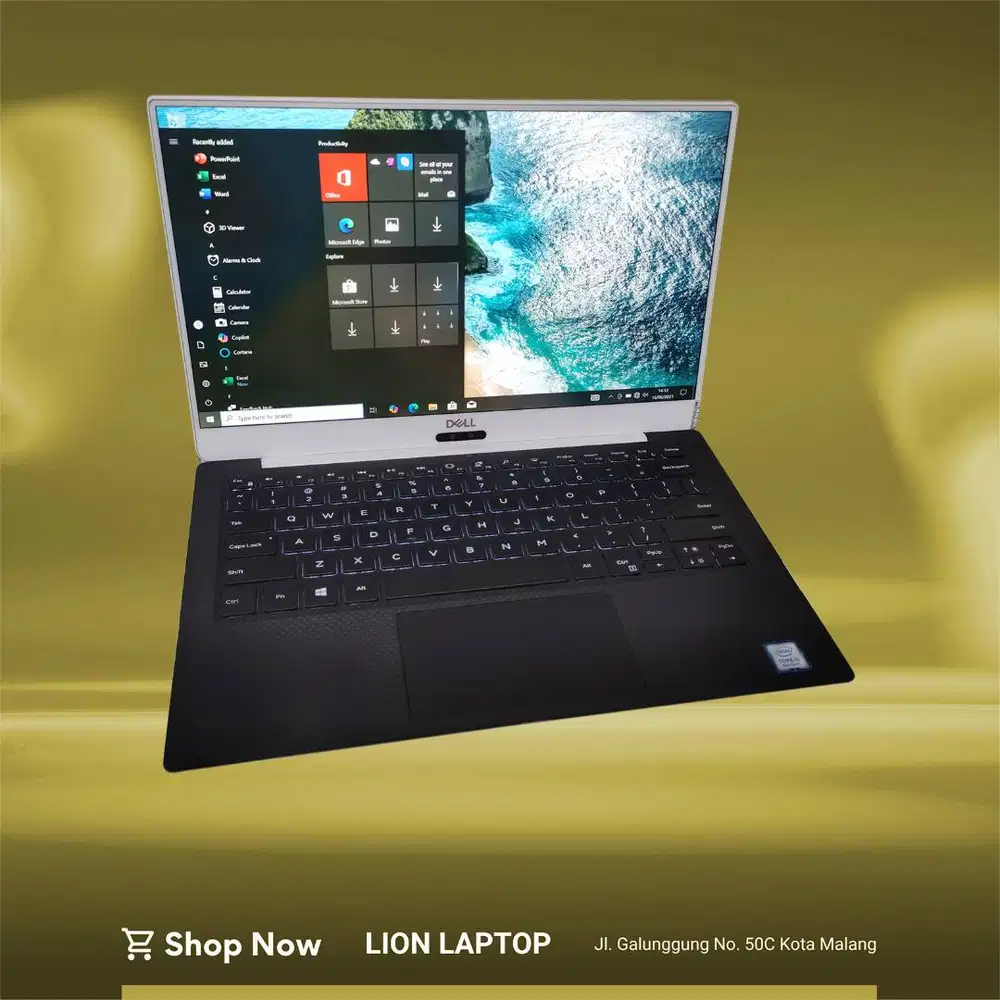 Slim & Ringan Core i5 RAM 8 SSD 256 DELL XPS 13 9370 [18|09]