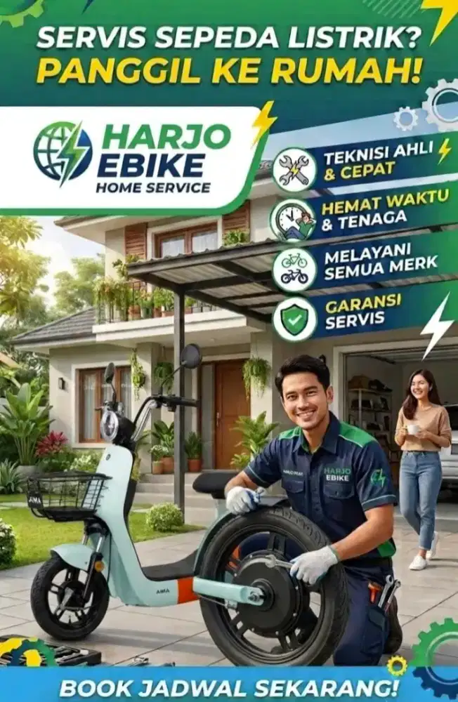 HOME SERVICE SEPEDA LISTRIK