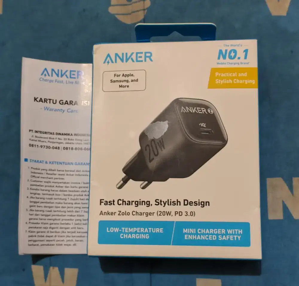 ANKER ZOLO GaN 20w kepala charger