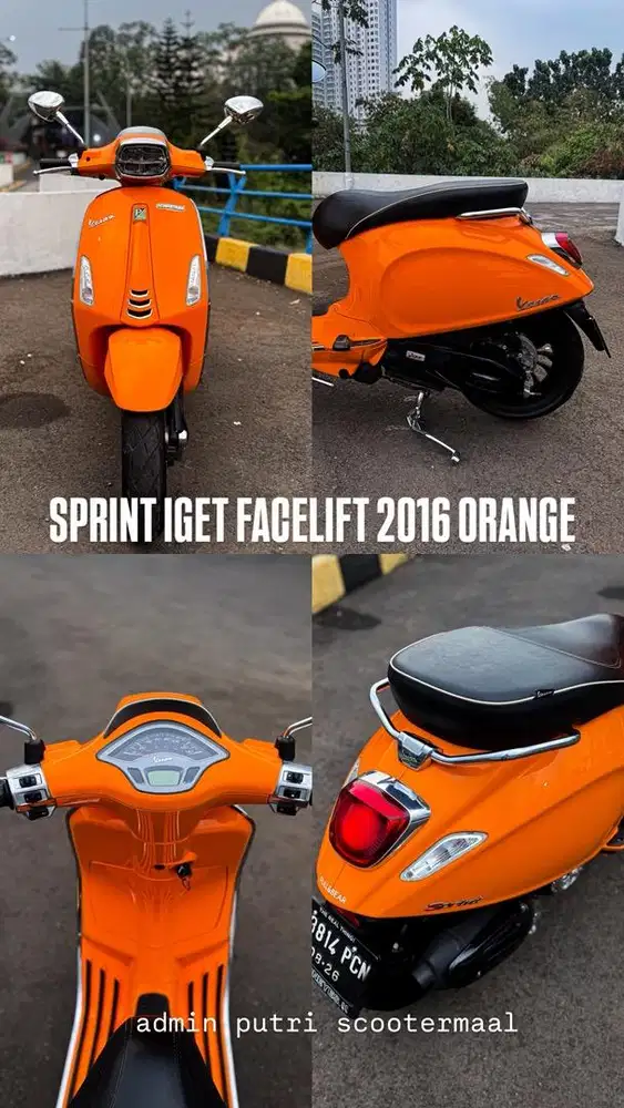PIAGGIO VESPA SPRINT IGET 2016 ORANGE