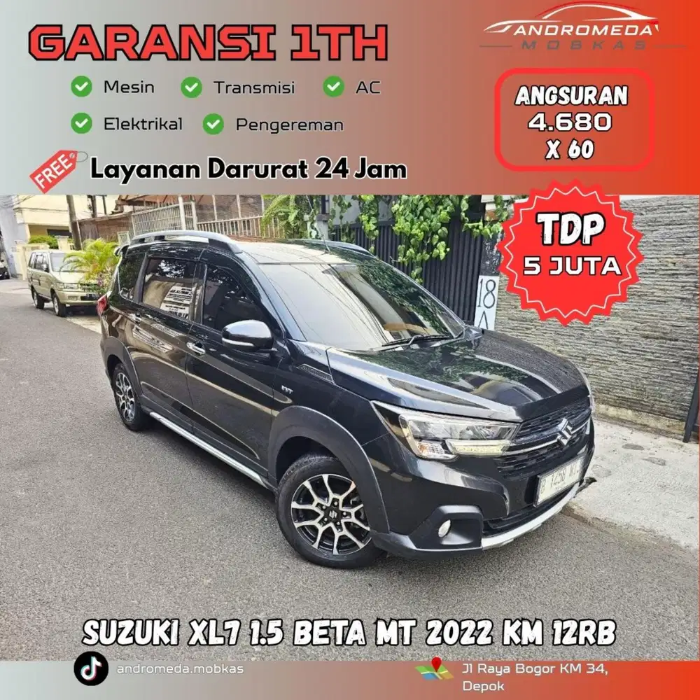 TDP TERMURAH 5 JT SUZUKI XL7 1.5 BETA MT 2022 LOW KM 12RB ISTIMEWA