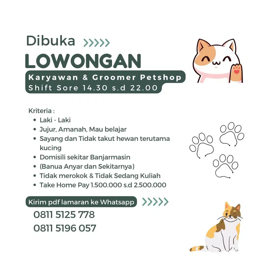 Dibuka Lowongan Pekerjaan di Banua Anyar