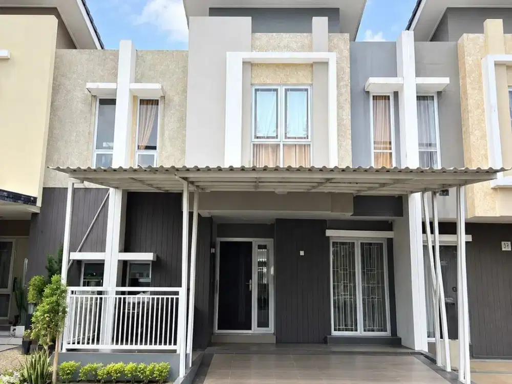 RUMAH 2 LANTAI CLUSTER ROSSINI GADING SERPONG – DEKAT DANAU & JOGGING TRACK