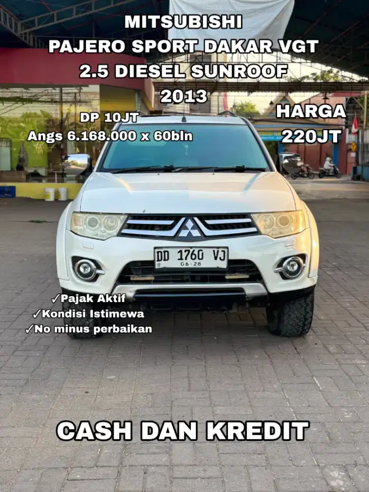 Dp 10jt !!! Pajero sport dakar diesel sunroof 2023