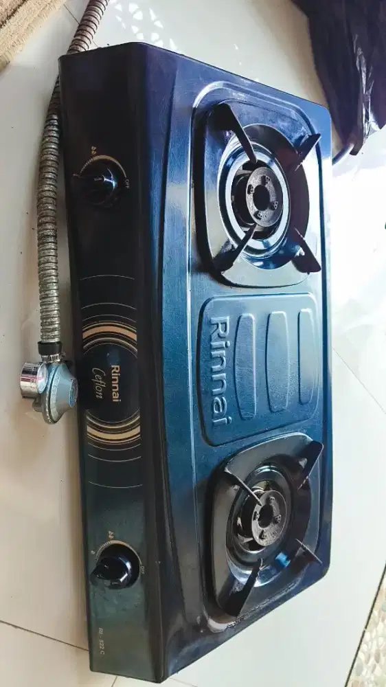 Kompor Rinnai 2 tungku & selang regulator