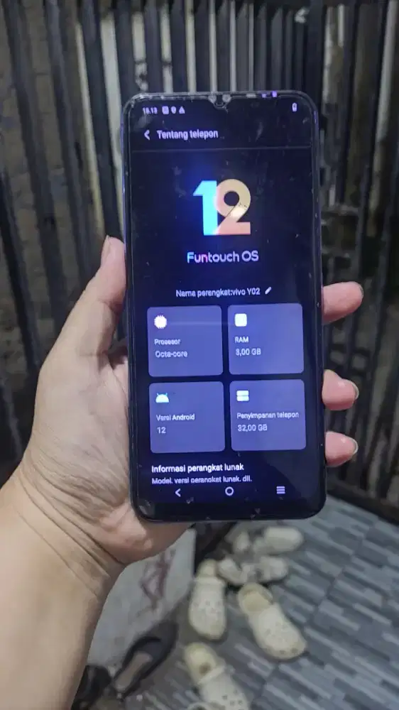 Vivo y02 ram 3/32gb