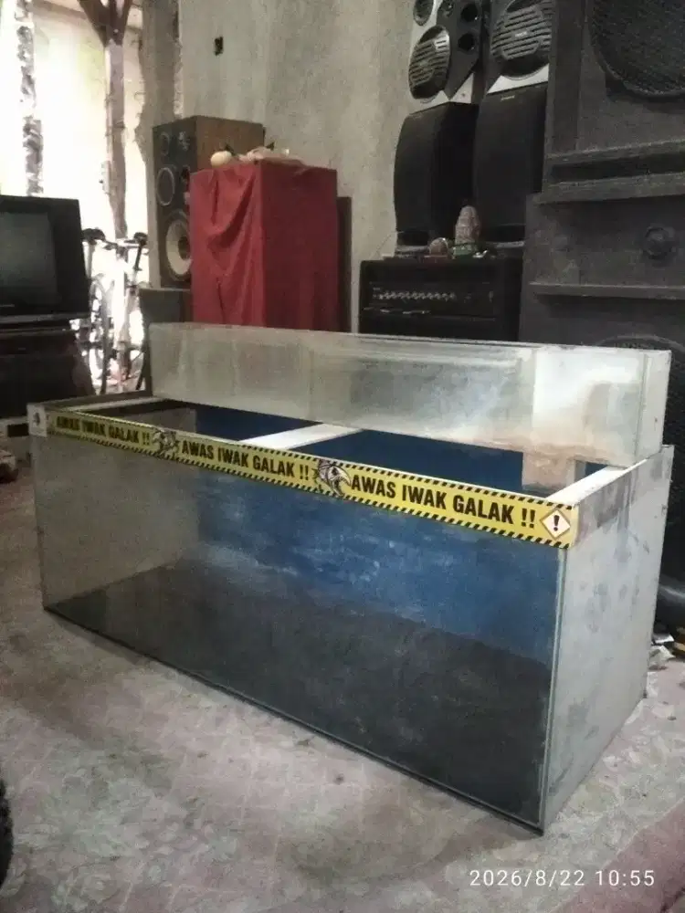 Aquarium 100x40x40 5mm dan talang filter