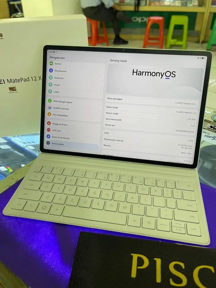 TAB HUAWEI MATEPAD 12X 2026 KEYBOARD FULSET MULUS